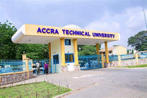 Accra technical university - A Technical University of global excellence in competency based and practice-oriented training, applied research and technology transfer. 